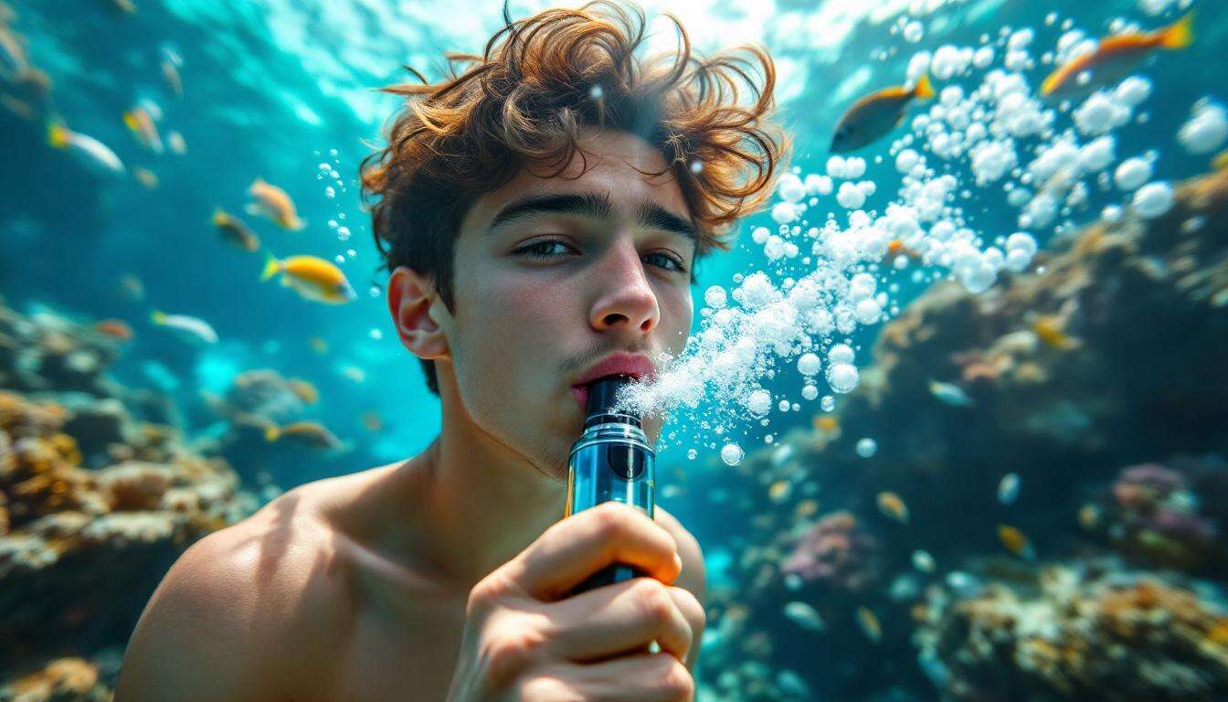 Est-il possible de vapoter sous l'eau ?